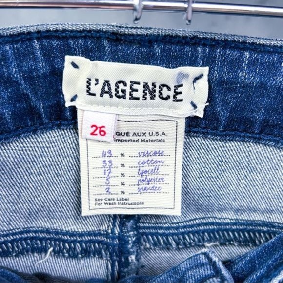 L’AGENCE | Margot High Rise Skinny Leg Ankle Cropped Stretch Jeans in ‘Wilder’ - Picture 7 of 12